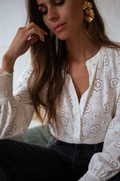 Chemisiers & Blouses-EASY-CLOTHES Blouse Dean - écrueEasy Clothes Écrue       