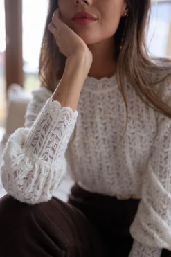 Chemisiers & Blouses-EASY-CLOTHES Blouse Emma - écrueEasy Clothes Écrue       