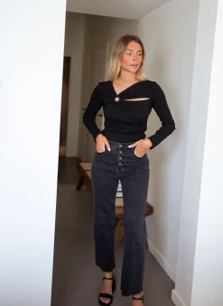 Chemisiers & Blouses-EASY-CLOTHES Blouse Evy - noireEasy Clothes Noire       