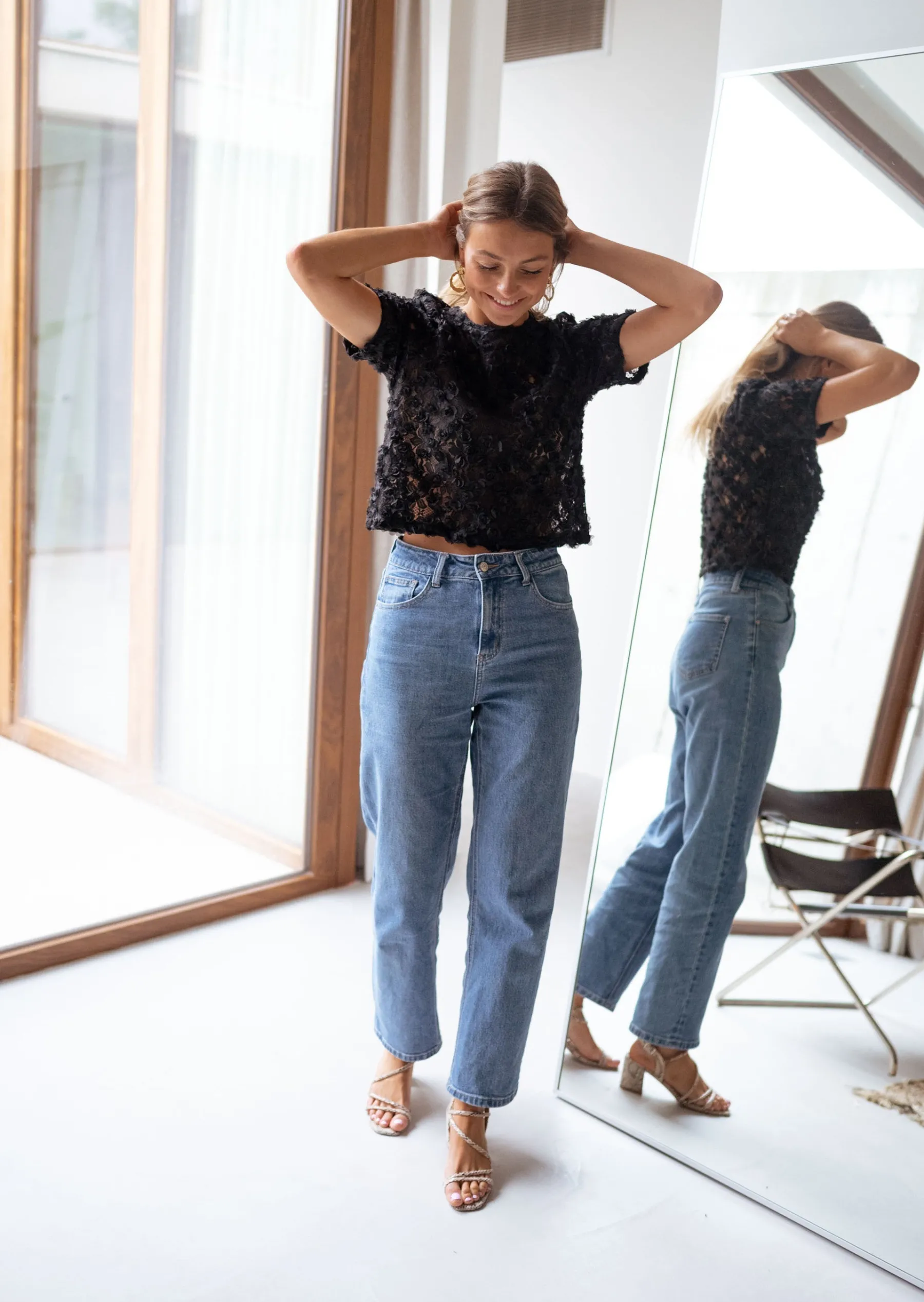 Chemisiers & Blouses-EASY-CLOTHES Blouse Fama - noireEasy Clothes Noire