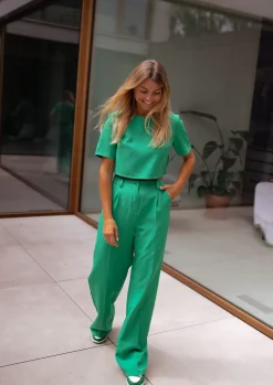 Chemisiers & Blouses-EASY-CLOTHES Blouse Felyse - verteEasy Clothes Verte       