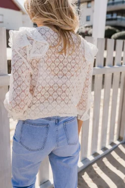 Chemisiers & Blouses-EASY-CLOTHES Blouse Filly - blancheEasy Clothes Blanche       