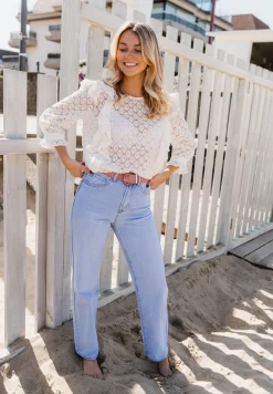 Chemisiers & Blouses-EASY-CLOTHES Blouse Filly - blancheEasy Clothes Blanche       