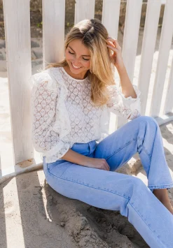 Chemisiers & Blouses-EASY-CLOTHES Blouse Filly - blancheEasy Clothes Blanche       