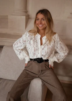 Chemisiers & Blouses-EASY-CLOTHES Blouse Jade - écrueEasy Clothes Écrue       