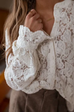 Chemisiers & Blouses-EASY-CLOTHES Blouse Jade - écrueEasy Clothes Écrue       