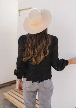 Chemisiers & Blouses-EASY-CLOTHES Blouse Jody CREATION - noireEasy Clothes Noire       