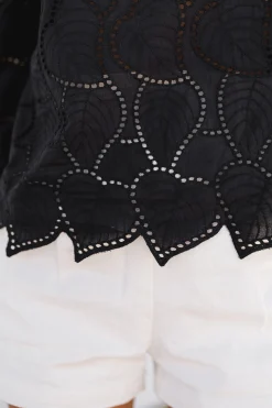 Chemisiers & Blouses-EASY-CLOTHES Blouse Jody CREATION - noireEasy Clothes Noire       