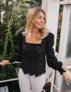 Chemisiers & Blouses-EASY-CLOTHES Blouse Jody CREATION - noireEasy Clothes Noire       