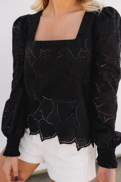 Chemisiers & Blouses-EASY-CLOTHES Blouse Jody CREATION - noireEasy Clothes Noire       