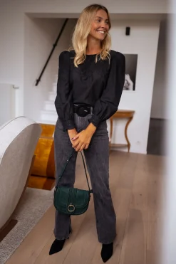 Chemisiers & Blouses-EASY-CLOTHES Blouse Jone - noireEasy Clothes Noire       