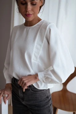 Chemisiers & Blouses-EASY-CLOTHES Blouse Lindy - écrueEasy Clothes Écrue       