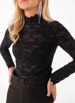 Chemisiers & Blouses-EASY-CLOTHES Blouse Marcia - noireEasy Clothes Noire