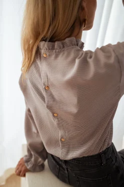 Chemisiers & Blouses-EASY-CLOTHES Blouse Maryse - à carreauxEasy Clothes À carreaux