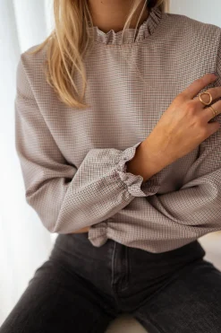 Chemisiers & Blouses-EASY-CLOTHES Blouse Maryse - à carreauxEasy Clothes À carreaux