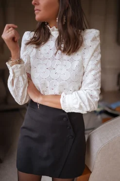Chemisiers & Blouses-EASY-CLOTHES Blouse Meven - écrueEasy Clothes Écrue       