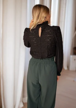 Chemisiers & Blouses-EASY-CLOTHES Blouse Meven - noireEasy Clothes Noire       