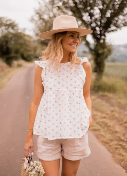 Chemisiers & Blouses-EASY-CLOTHES Blouse Miny - à fleursEasy Clothes À fleurs       