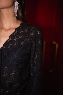 Chemisiers & Blouses-EASY-CLOTHES Blouse Morgane - noireEasy Clothes Noire       