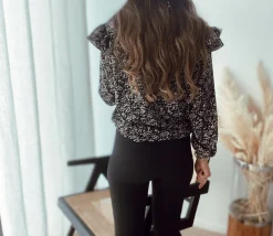 Chemisiers & Blouses-EASY-CLOTHES Blouse Ophé - noireEasy Clothes Noire       