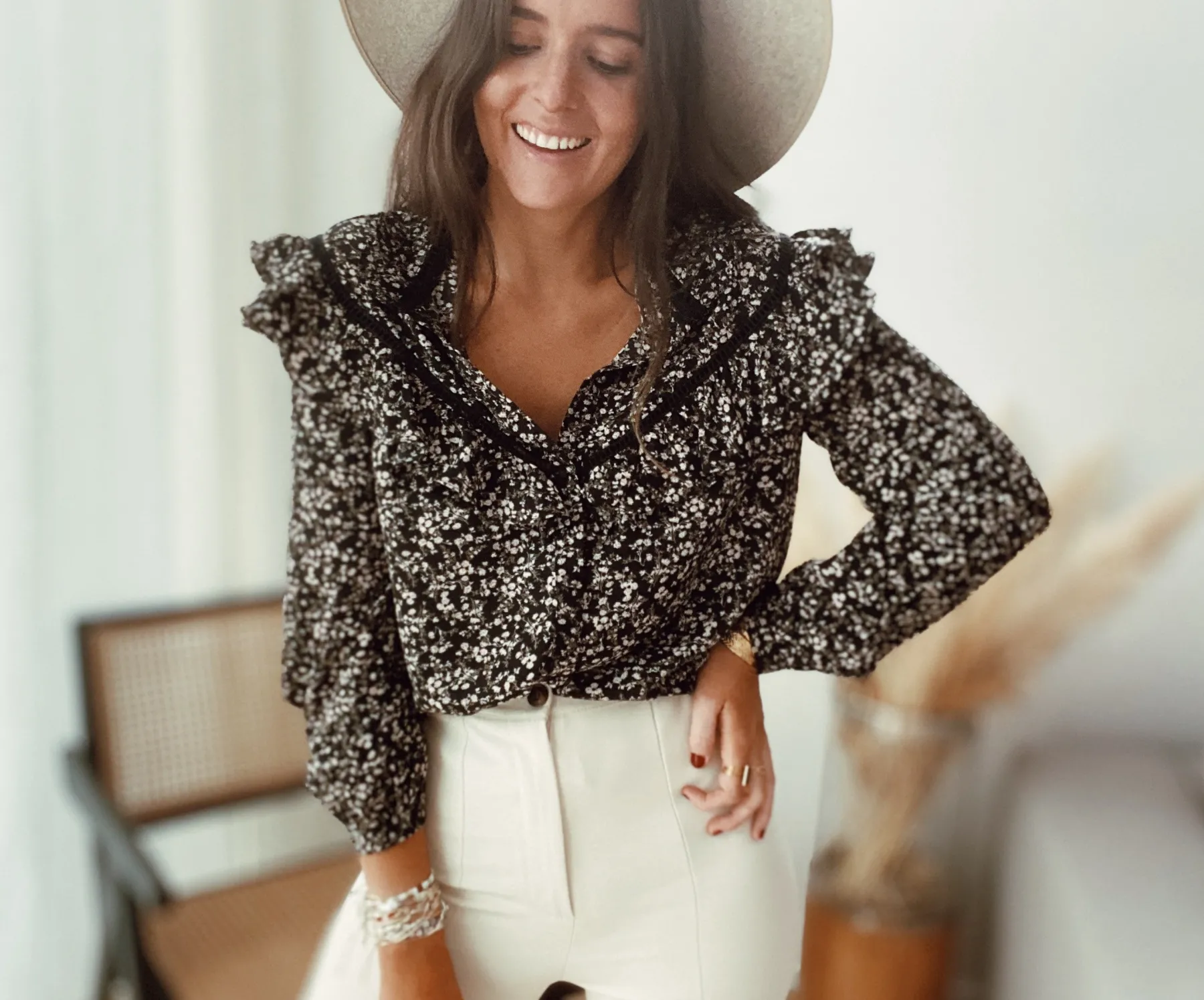 Chemisiers & Blouses-EASY-CLOTHES Blouse Ophé - noireEasy Clothes Noire