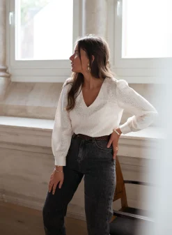 Chemisiers & Blouses-EASY-CLOTHES Blouse Otis - écrueEasy Clothes Écrue