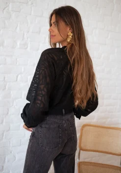 Chemisiers & Blouses-EASY-CLOTHES Blouse Salima - noireEasy Clothes Noire       