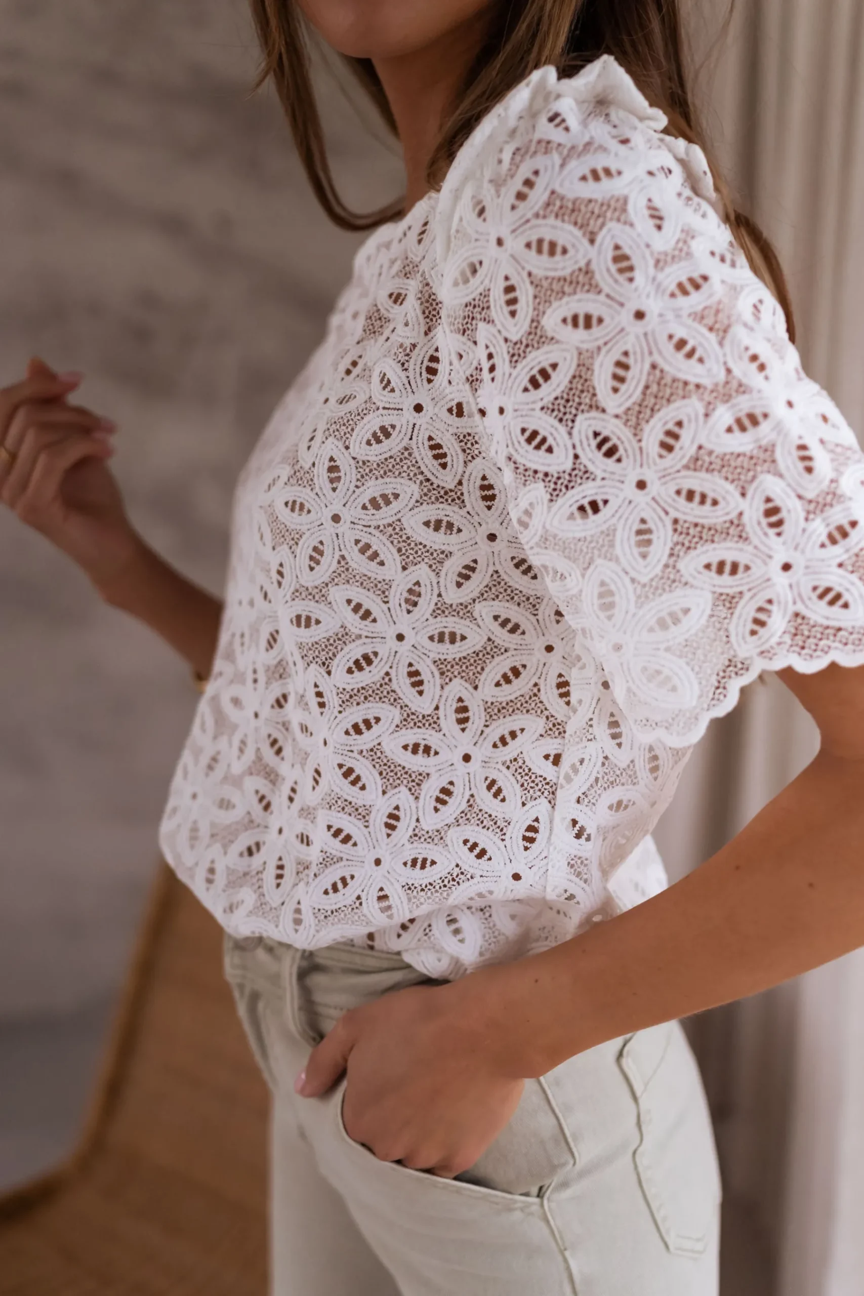 Chemisiers & Blouses-EASY-CLOTHES Blouse Sidy - blancheEasy Clothes Blanche