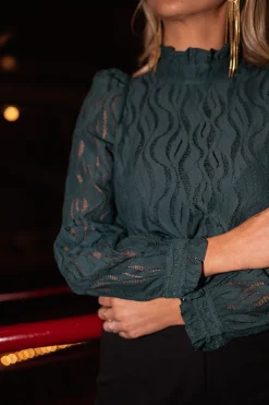 Chemisiers & Blouses-EASY-CLOTHES Blouse Tessa - verteEasy Clothes Verte       