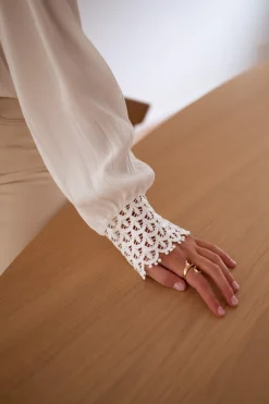 Chemisiers & Blouses-EASY-CLOTHES Blouse Yena - blancheEasy Clothes Blanche       
