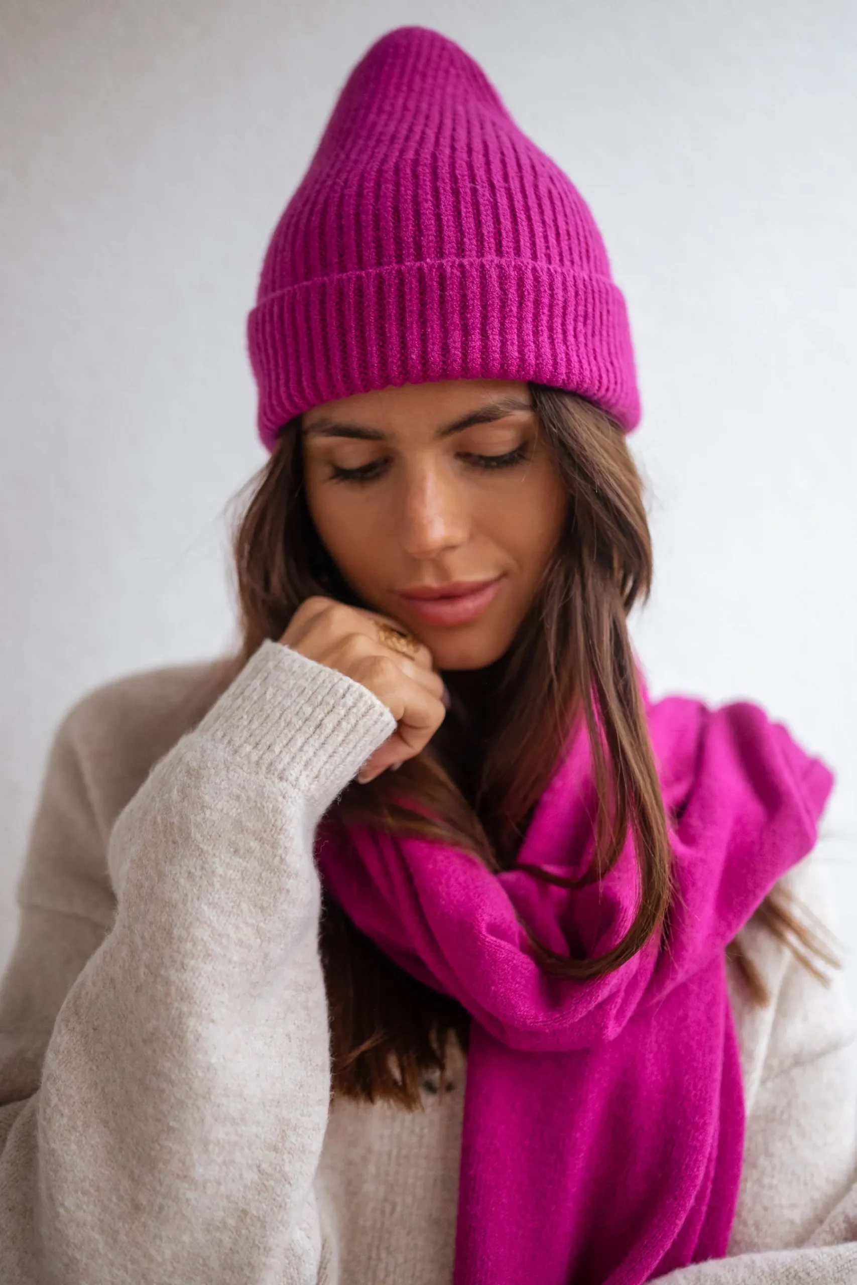 Bonnets & Gants-EASY-CLOTHES Bonnet Fady - fuchsiaEasy Clothes Fuchsia