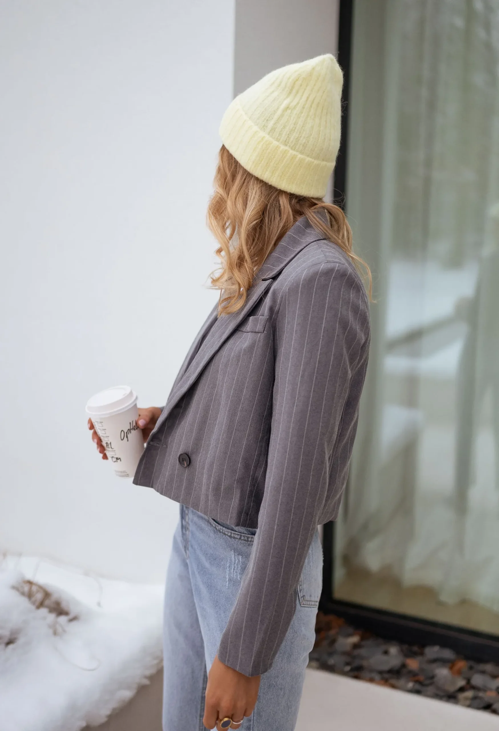 Bonnets & Gants-EASY-CLOTHES Bonnet Letty - jauneEasy Clothes Jaune