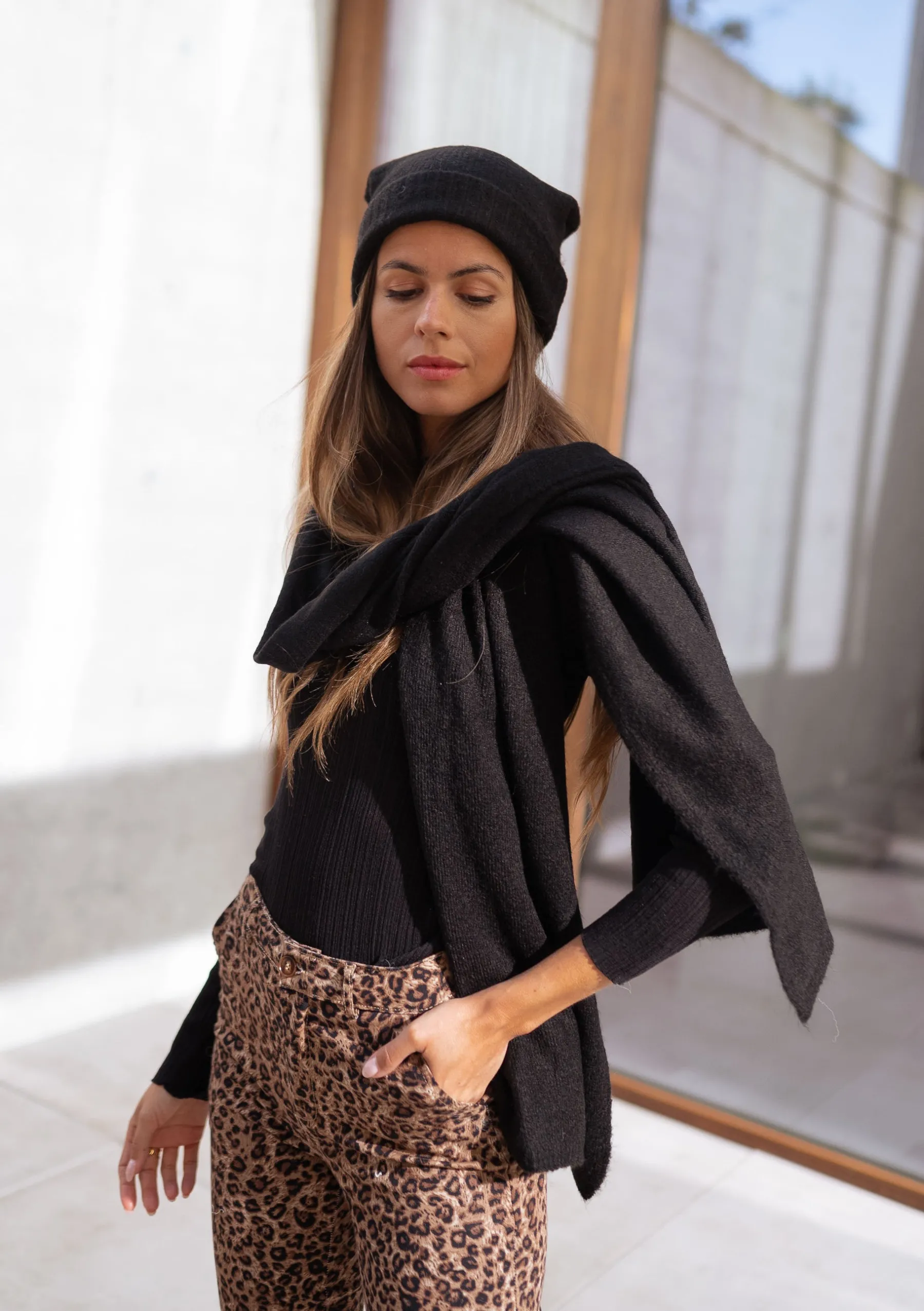 Bonnets & Gants-EASY-CLOTHES Bonnet Lyam - noirEasy Clothes Noir