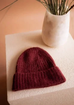 Bonnets & Gants-EASY-CLOTHES Bonnet Sama - Couleur Rouille - En MailleEasy Clothes Rouille       