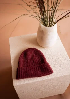 Bonnets & Gants-EASY-CLOTHES Bonnet Sama - Couleur Rouille - En MailleEasy Clothes Rouille