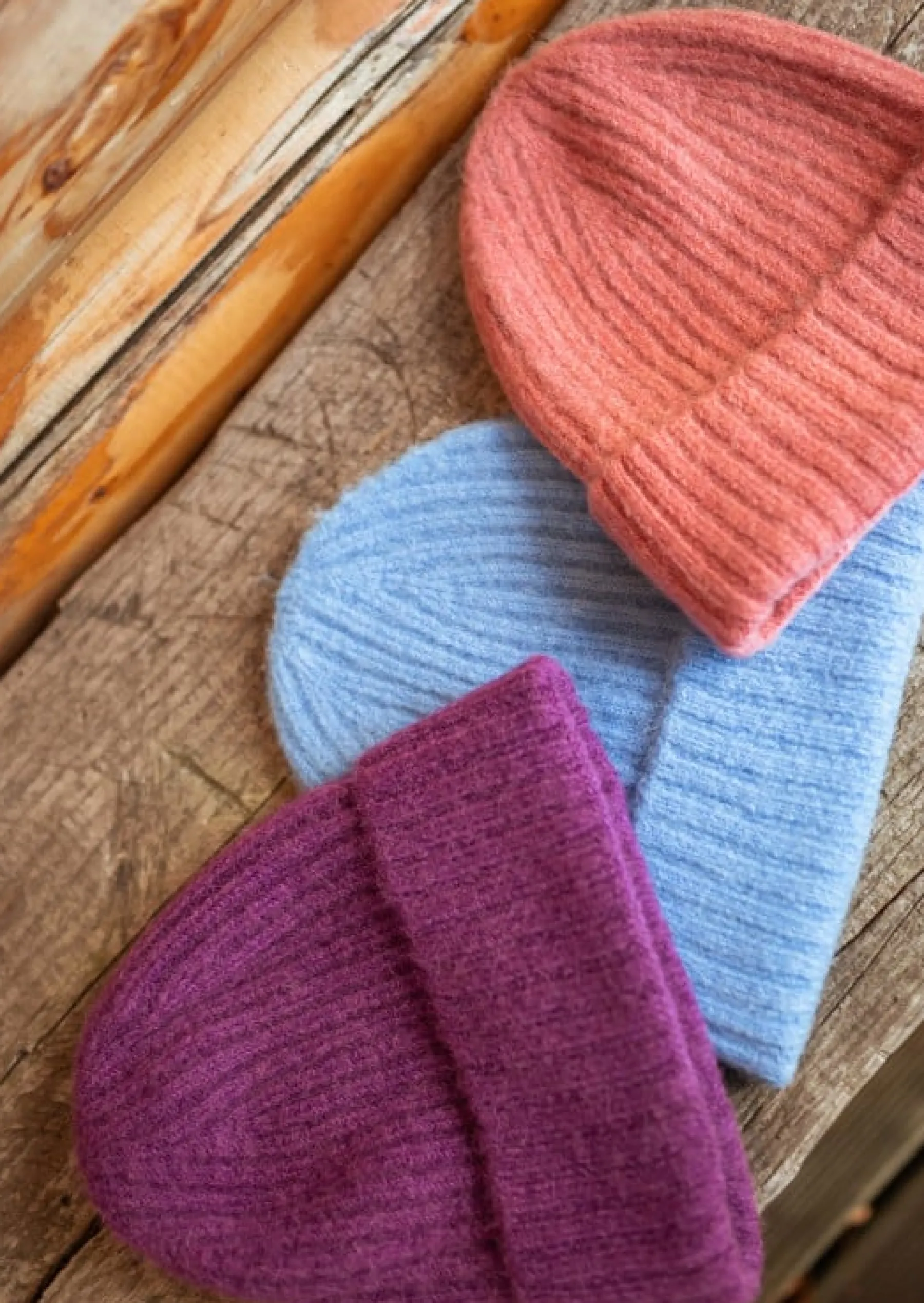 Bonnets & Gants-EASY-CLOTHES Bonnet Sama - Mauve - En Maille & DouxEasy Clothes Mauve