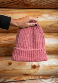 Bonnets & Gants-EASY-CLOTHES Bonnet Sama - Rose - En Maille & DouxEasy Clothes Rose       