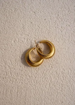 Boucles d'oreilles-EASY-CLOTHES Boucles d’Oreilles - Elonie - Dorées - Bijoux Easy Clothes Dorées       