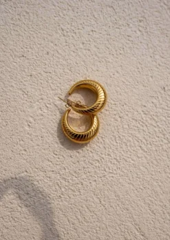 Boucles d'oreilles-EASY-CLOTHES Boucles d’Oreilles - Elonie - Dorées - Bijoux Easy Clothes Dorées