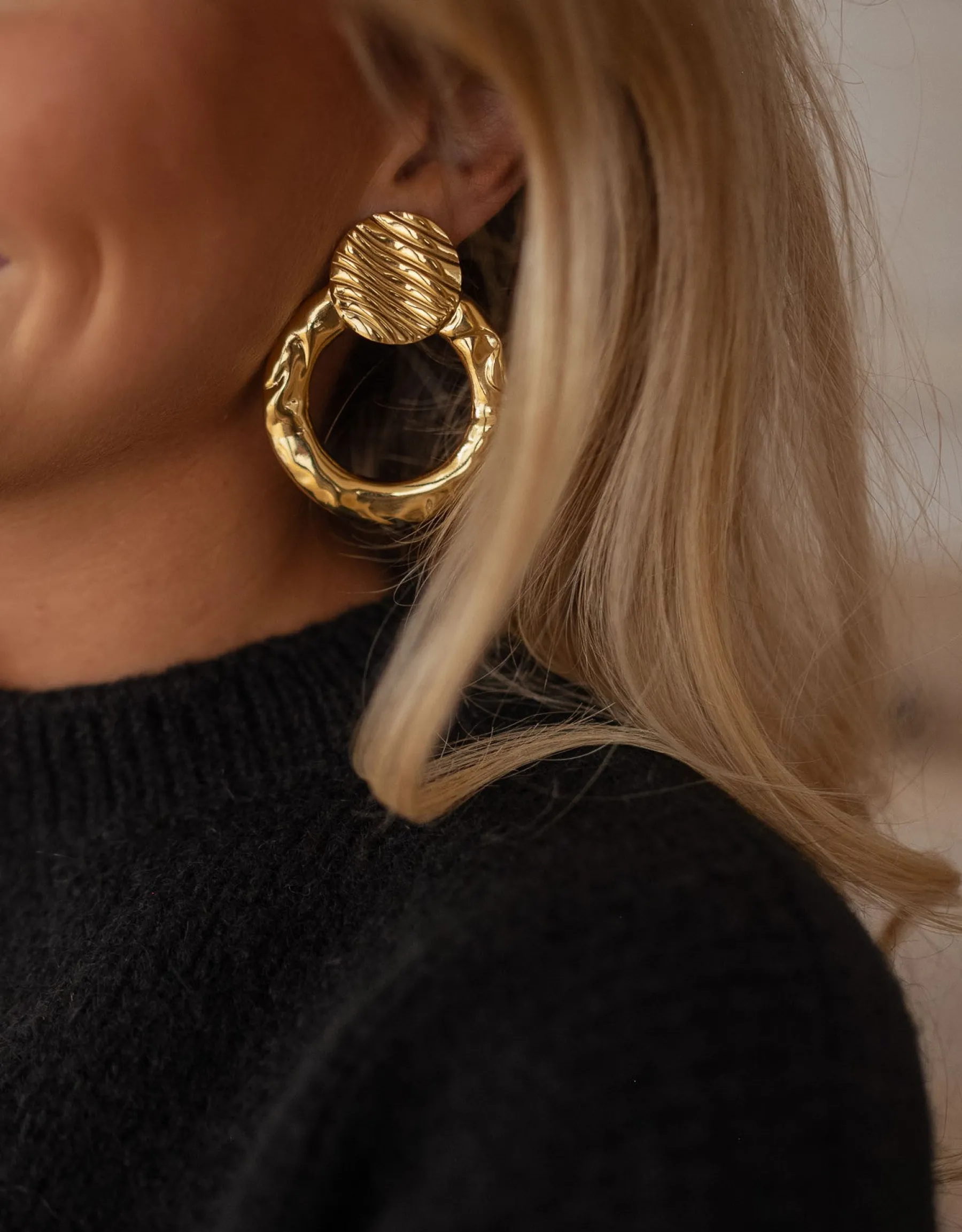 Boucles d'oreilles-EASY-CLOTHES Boucles d’oreilles Ajan - doréesEasy Clothes Dorées