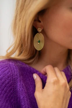 Boucles d'oreilles-EASY-CLOTHES Boucles d’oreilles Aria - vertesEasy Clothes Vertes       