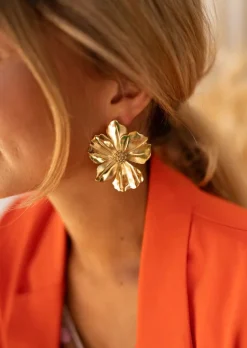 Boucles d'oreilles-EASY-CLOTHES Boucles d’Oreilles Dorées - Herma - Bijoux Easy Clothes Dorées       