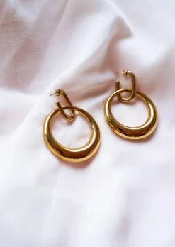Boucles d'oreilles-EASY-CLOTHES Boucles d’Oreilles Dorées - Sandy - Bijoux Easy Clothes Dorées       