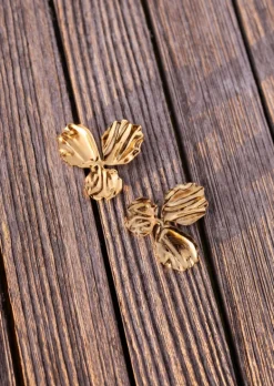 Boucles d'oreilles-EASY-CLOTHES Boucles d’Oreilles Dory - Acier Inoxydable - Bijoux FemmeEasy Clothes Dorées       
