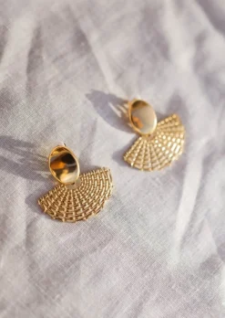 Boucles d'oreilles-EASY-CLOTHES Boucles d’Oreilles Elvis - À Clip - DoréesEasy Clothes Dorées       