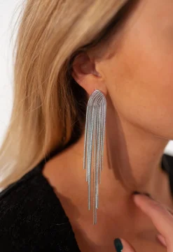 Boucles d'oreilles-EASY-CLOTHES Boucles d’oreilles Flaura - argentéesEasy Clothes Argentées       