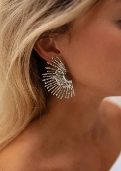 Boucles d'oreilles-EASY-CLOTHES Boucles d’Oreilles Frika Argentées - Bijoux & Accessoires - Easy Clothes Argentées       