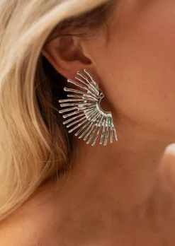 Boucles d'oreilles-EASY-CLOTHES Boucles d’Oreilles Frika Argentées - Bijoux & Accessoires - Easy Clothes Argentées       