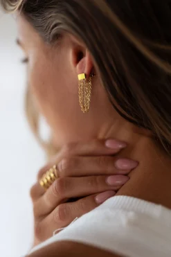 Boucles d'oreilles-EASY-CLOTHES Boucles d’oreilles Giam - doréesEasy Clothes Dorées       