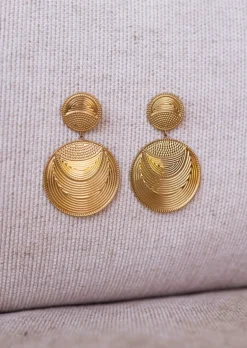 Boucles d'oreilles-EASY-CLOTHES Boucles d’oreilles Gory dorées | Boucles d’oreilles habillées | Prêt-à-porter en ligne | Easy Clothes Dorées       